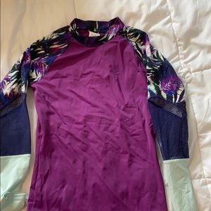 Long sleeve bathing suit, swim top!